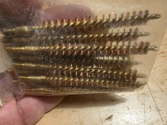 10 Phosphor Bronze 7mm & .280 cal Rifle BORE Cleaning Brush BRUSHES Std 8-32