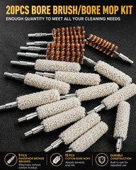 .22 Cal Bore Brush Kit Gun Cleaning Brush Pistol Rifle Shotgun Cleaning Kit