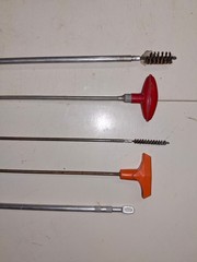 Lot of 5 Gun Cleaning Ram Rods, Hoppe, J.C. Higgins, Etc.