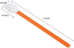 (100Pcs) 5.11″ Square Rectangle Foam Cleaning Swab Sticks-Orange