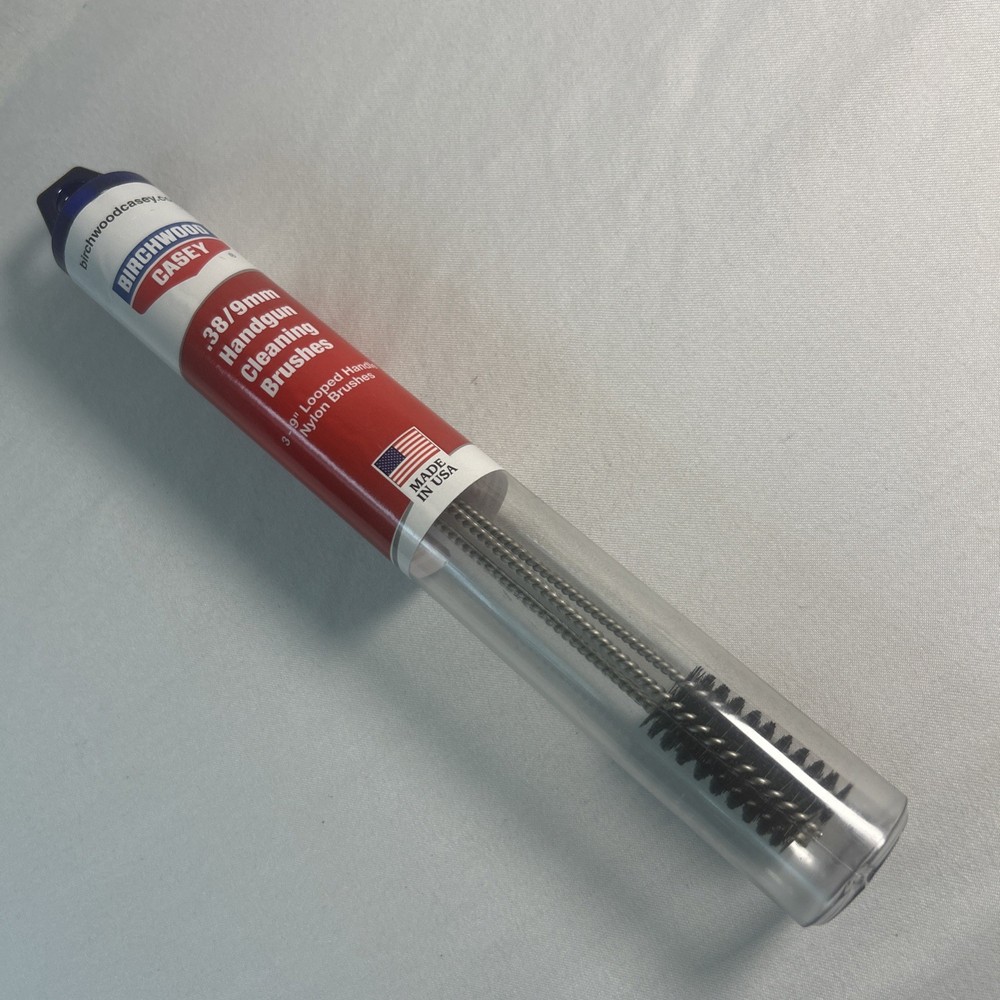 Birchwood Casey .38 Handgun Looped Nylon Cleaning Brushes 3 Per Tube 41204 H7-8