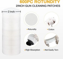 Gun Cleaning Patches and Gun Cleaning Swabs – Piece Rifle/Pistol Cleaning Kit fo