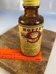 Vintage 1937 Hoppe’s Nitro Powder Solvent No. 9, Bottle Only/No Contents