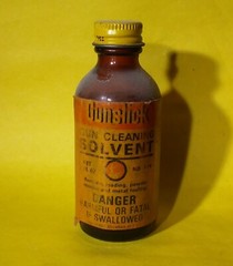 Vintage Glass Bottle Gunslick Gun Cleaning Solvent ( empty )