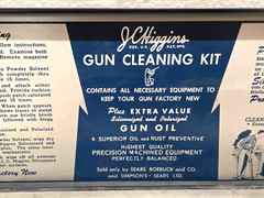 Vintage JC Higgins Gun Cleaning Kit Metal Box 2143 Sears and Roebuck Unrestored