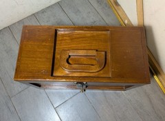 Vintage Rustic Wood Gun Cleaning Tool Box Maintenance + Caddy N49