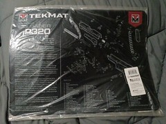 TekMat Gun Accessories Cleaning Mat for use w/ Sig Sauer P320 Black 15”x20” New