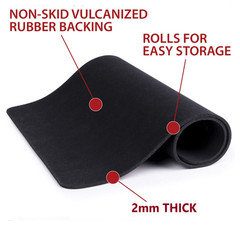 Ultimate Arms Gear Plain Black Firearm Work/Cleaning Mat for Pistols