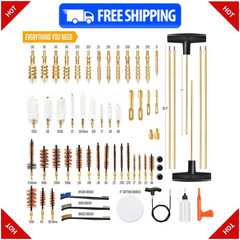 GLORYFIRE Elite Cleaning Kit–Universal 66pcs Set w Brass Brushes