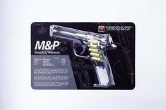 S&W M&P Cleaning Mat Waterproof Oil Resistant Diagram & Cutaway Thick DUAL SIDED