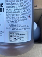 4 X 1 Gallon, G-96 SYNTHETIC CLP GUN OIL, MIL-PRF-63460F CLEANER #1053G USA