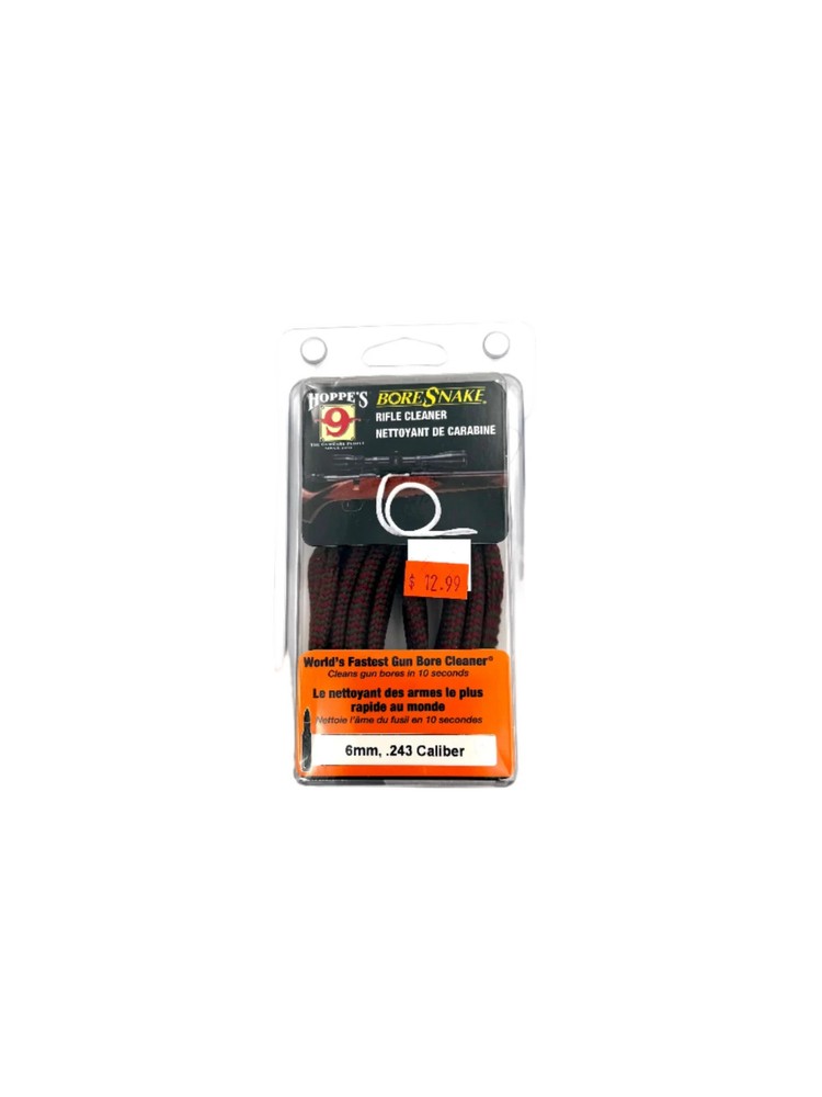Hoppe’s 9 BoreSnake Rifle Cleaner – 6mm, .243