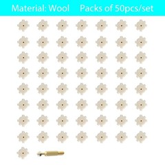 (50 Pack) Aolamegs .223/5.56 Wool Star Chamber Cleaning Pads or Attachment…