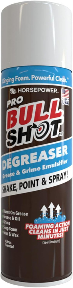 Bull Shot Pro Foaming Degreaser & Grime Remover, Heavy-Duty Formula