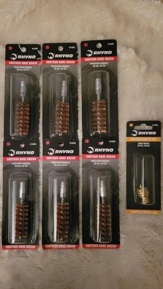RHYNO Bore Brush Phosphor Bronze Shotgun 20/28 Gauge Brass Jag Set 312020