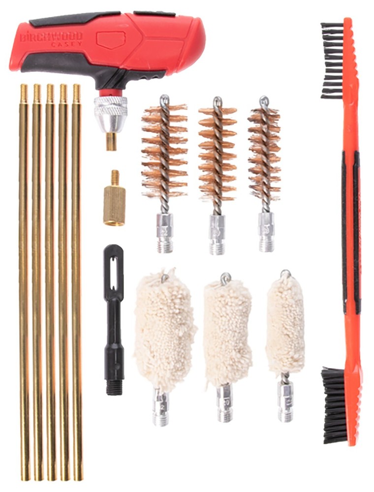 Birchwood Casey SHGCLNKIT Cleaning Kit 17 Pieces Black/Red