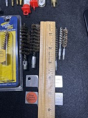 65+ Vintage New & Used Firearm / Gun Cleaning Supplies Bore Wire Bits 36 Brushes