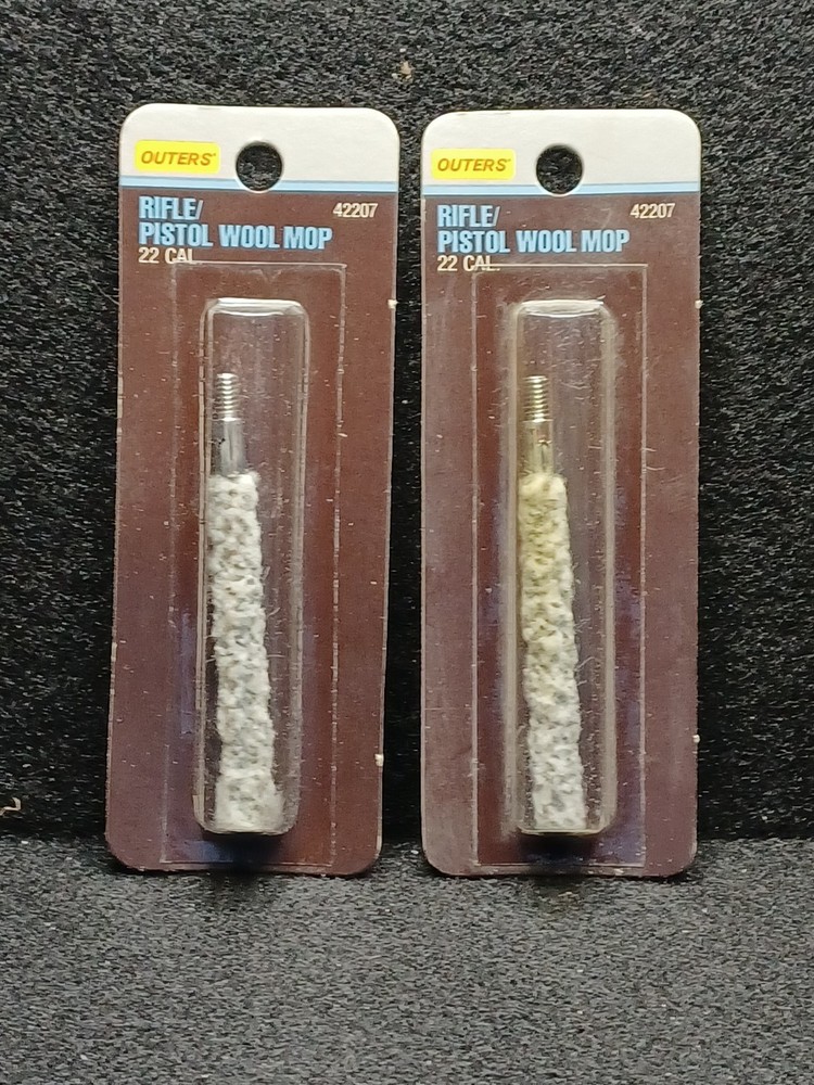 Lot Of 2 Outlets Rifle Pistol Wool Bore Mops .22 Caliber