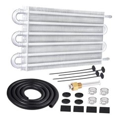 Silver 5/16″ Universal 6 Pass Kit for Transmission Oil Cooler Tube & Fin Kit