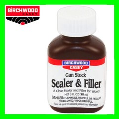 Birchwood Casey Gun Stock Sealer & Filler, Dries Clear 3oz. Bottle BC23323