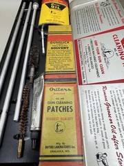 Vintage Outers Gunslick Rifle Gun Kit #477 30 Cal Red Metal Box, Made In USA VGC