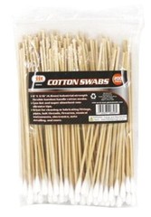 400 IIT 6″ INDUSTRIAL BAMBOO HANDLE COTTON SWABS TIPS DETAILING CLEANING Q GUN