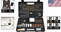 Complete Gun Cleaning Set with Brass Rods & Nylon Jags – Portable and Compact