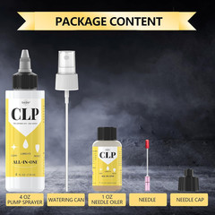 Gun Oil 4 Oz & 1 Oz Needle Oiler, Multi-Purpose Gun Cleaner, Gun Cleaning Kit CL