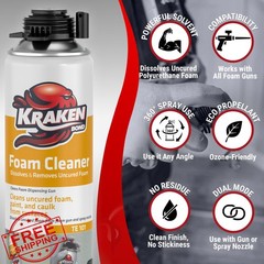 KRAKEN BOND 12.3oz Foam Gun Cleaner, 12 Pack