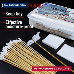 PINGMIC Gun Cleaning Supplies – Gun Cleaning Patches and Long Cotton Swabs Set,