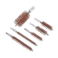 5x Multisize Bronze Bore Brushes Phosphor Bristles for Rifle Gun Pistol Cleaning