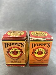2x Vintage Hoppe’s .270 – .35 Caliber Gun Cleaning Patches No 3 Box FULL