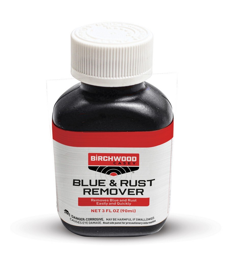 Birchwood Casey Blue & Rust Remover Reliable Solution 3 Fluid Oz Bottle – 16125