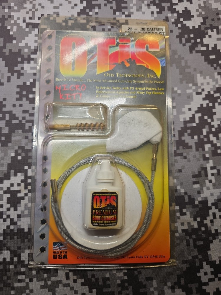 OTIS TECHNOLOGY MICRO KIT .22-.30 CALIBER RIFLE CLEANING KIT GUNSMITHING