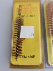 Pro-Shot Benchrest Brush For .50 Cal plus spear tip jag for 7mm