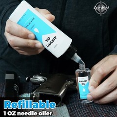 Airsoft Oil 2 & 1oz Needle Oiler 100% Silicone Air Gun Oil Multi-Purpose Airsoft