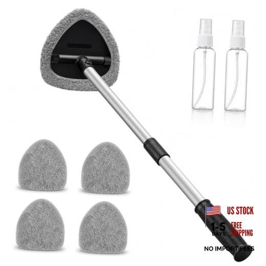 25.5″ Extra-Long Reach – Super Absorbent Coral Velvet Windshield Cleaner Gray