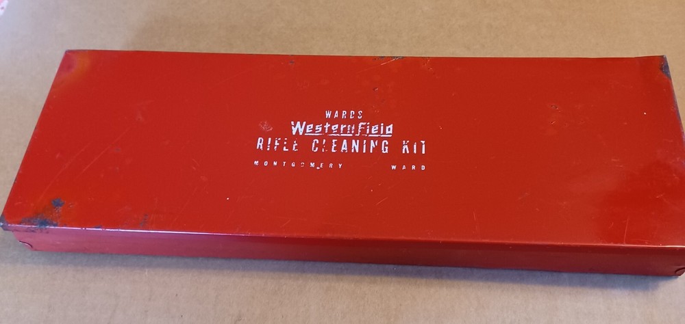 Vintage Montgomery Wards Western Field Rifle Cleaning Kit – Case / Tin (only)