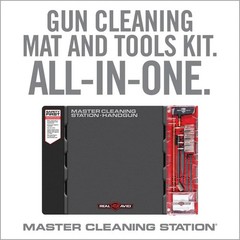 Real Avid Handgun Master Cleaning Kit Station .22 .357 .38 .40 .45 9mm AVMCS-P