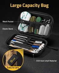 CVLIFE Gun Cleaning Kit for 9mm/.22/.223/5.56mm/12GA/.38/.357 – black