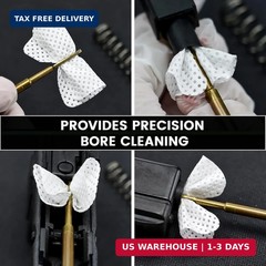 PINGMIC Gun Cleaning Supplies, 2″ Lint Free Patches, Highly Absorbent Square Clo