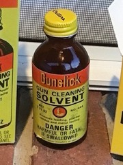 Vintage Gunslick Gun Cleaning Solvent And Cleaning Patches