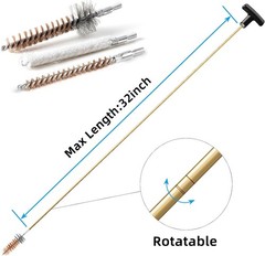 Universal Gun Cleaning Kit for .22 .223Cal 5.56Mm .22LR Rifle Pistol, Bore Chamb