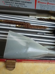 Vintage Outers Rifle Cleaning Kit #477 .22 Cal Original Packaging Red Metal Box