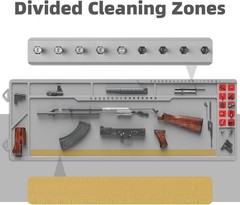 Durable Oil-Resistant Gun Cleaning Mat – 36″x13″ Non-Slip for Rifles & Pistols
