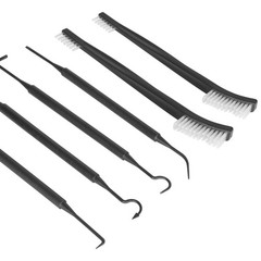 Versatile Cleaning Tool Set: Picks and Soft Nylon Brushes for Firearms, Auto