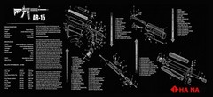 Gun Cleaning Bench Mat (Size 15.5 x 34.5 inch Mat) (US Seller)