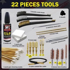 Gun Cleaning Kit .22,.357,.38,.45 9mm Cleaning kit W/ 30ml Gun Cleaning Oil