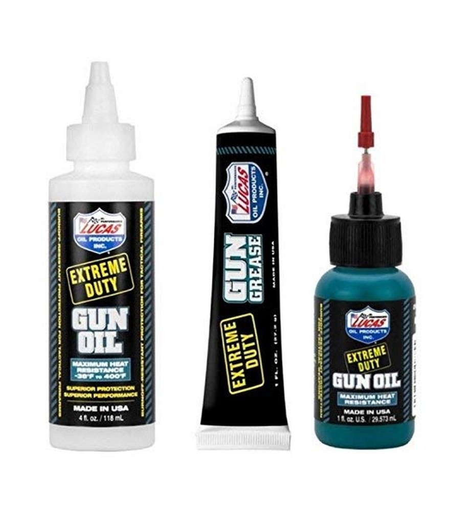 Prompt Lucas Extreme Duty 4oz Gun Oil 10877 – Grease Tube 10889 – Needle Oile…