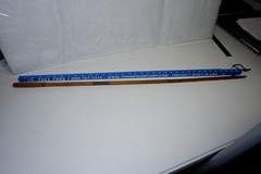 ANTIQUE Rifle or Shotgun Wood & Brass Cleaning Rod – 3 Piece Wooden – Vintage